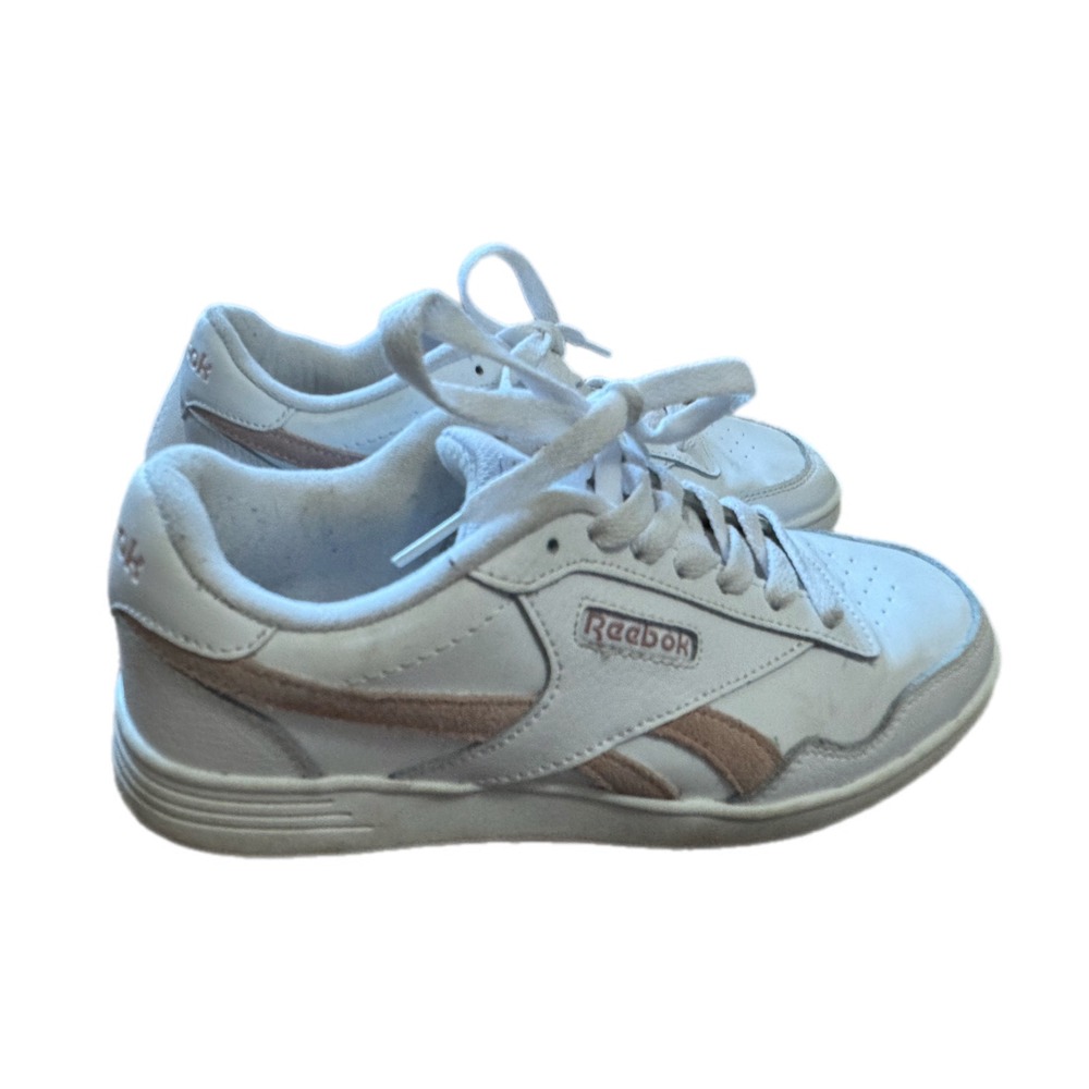 Reebok Royal Techque‎ T Sneakers Womens 7 White Rose Gold Good Low Top Shoes